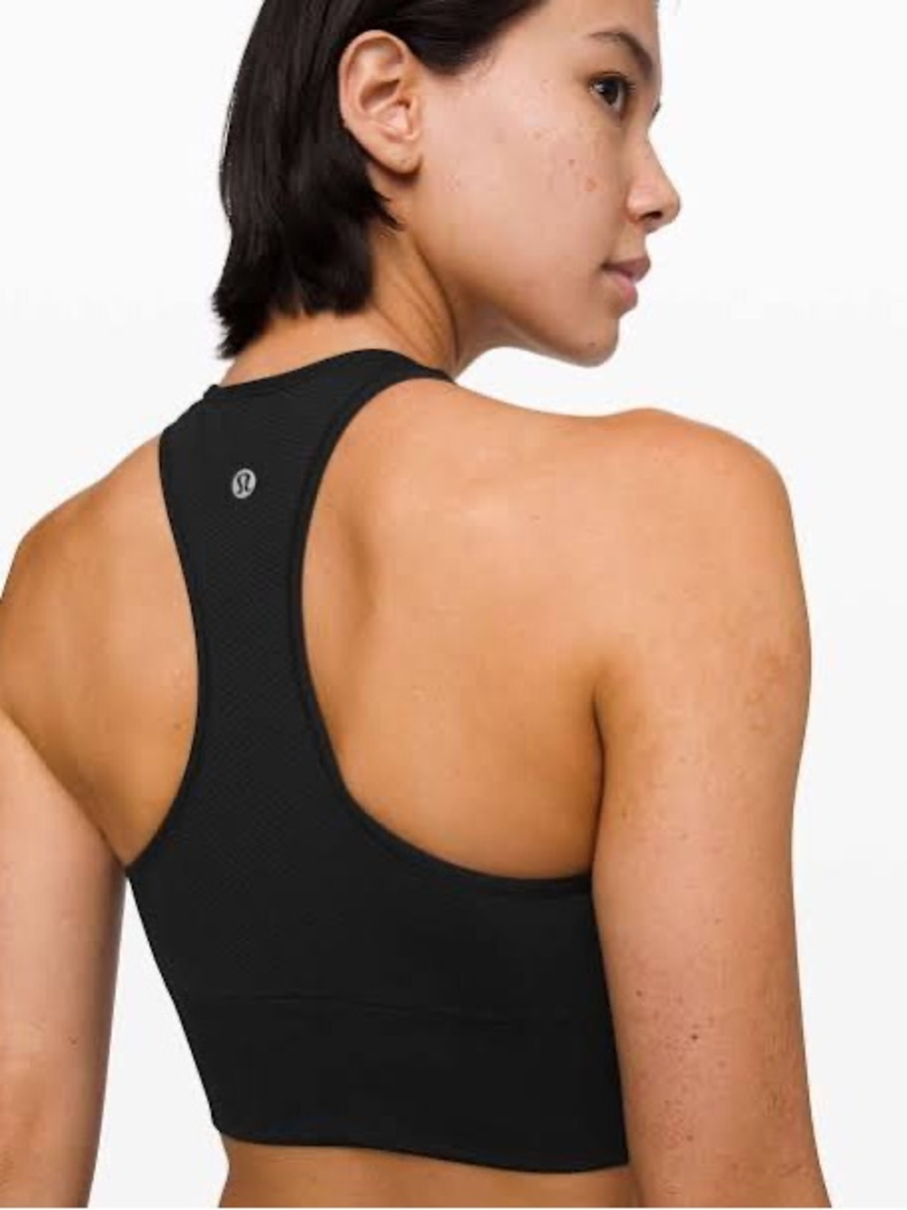 lululemon athletica ABB to Train Black High-Neck Racerback Sports Bra